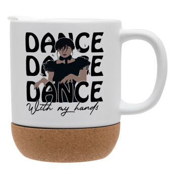 Wednesday dance dance dance, Ceramic coffee mug Cork (MAT), 330ml (1pcs)