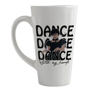 Wednesday dance dance dance, Κούπα κωνική Latte Μεγάλη, κεραμική, 450ml