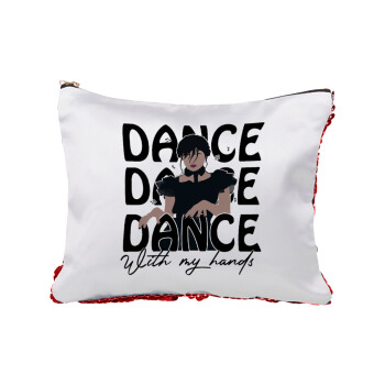 Wednesday dance dance dance, Red sequin cosmetic bag