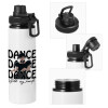 Metal water bottle with safety cap, aluminum 850ml