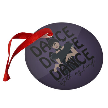 Wednesday dance dance dance, Christmas ornament glass 9cm