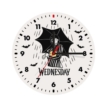 Wednesday Addams, Wooden wall clock (20cm)