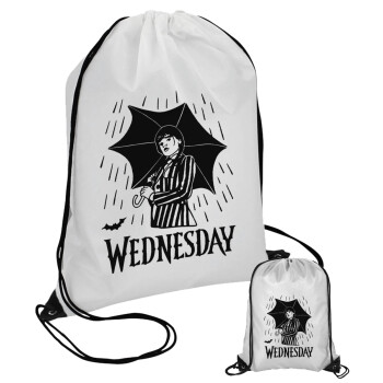 Wednesday Addams, Pouch bag with black cords (1 piece)