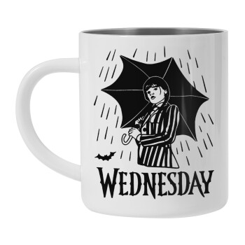 Wednesday Addams, Mug Stainless steel double wall 300ml