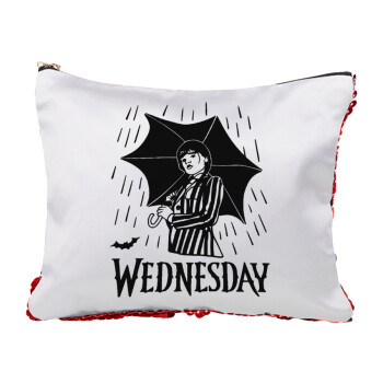 Wednesday Addams, Red sequin cosmetic bag