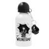 Metal water bottle, White, aluminum 500ml