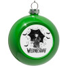 Green Christmas tree ornament bauble 8cm