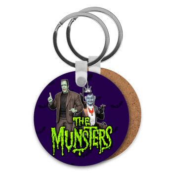 The munsters, Μπρελόκ Ξύλινο στρογγυλό MDF Φ5cm