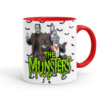 The munsters, Mug colored red, ceramic, 330ml