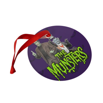 The munsters, Christmas ornament glass 9cm