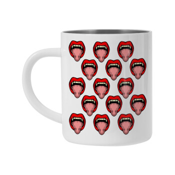 vampire lips, Mug Stainless steel double wall 450ml