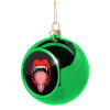 Green Christmas tree ornament ball 8cm