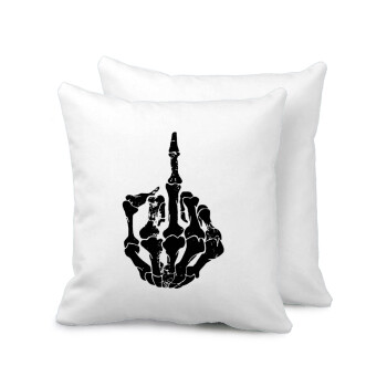 Middle finger, Sofa cushion 40x40cm includes filling