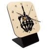 Quartz Table clock in natural wood (10cm)