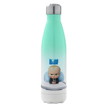 The boss baby, Metal mug thermos Green/White (Stainless steel), double wall, 500ml