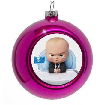 The boss baby, Purple Christmas tree ornament bauble 8cm