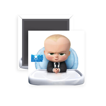 The boss baby, Μαγνητάκι ψυγείου τετράγωνο διάστασης 5x5cm