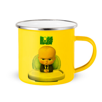 The boss baby, Yellow Enamel Metallic Cup 360ml