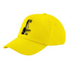 Child's Baseball Cap, 100% Cotton Twill, Yellow (COTTON, CHILD, UNISEX, ONE SIZE)