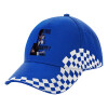 Adult Ultimate BLUE RACING Cap, (100% COTTON DRILL, ADULT, UNISEX, ONE SIZE)