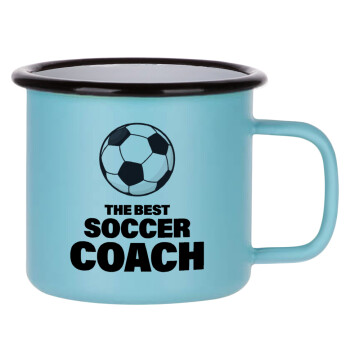 The best soccer Coach, Κούπα Μεταλλική εμαγιέ ΜΑΤ σιέλ 360ml