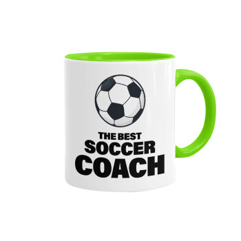 The best soccer Coach, Mug colored light green, ceramic, 330ml