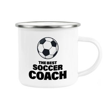 The best soccer Coach, Κούπα Μεταλλική εμαγιέ λευκη 360ml