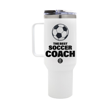 The best soccer Coach, Mega Stainless steel Tumbler with lid, double wall 1,2L