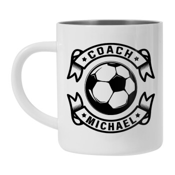 Soccer coach, Mug Stainless steel double wall 300ml