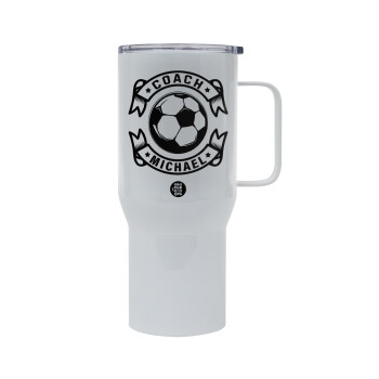 Soccer coach, Tumbler με καπάκι, διπλού τοιχώματος (θερμό) 750L