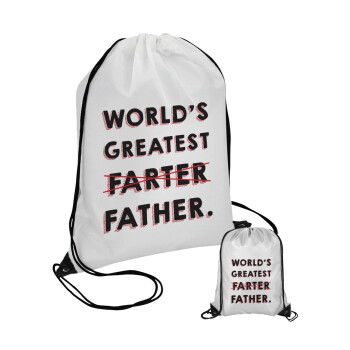 World's greatest farter, Pouch bag with black cords (1 piece)