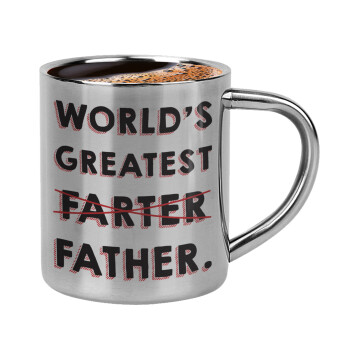 World's greatest farter, Double-wall metal cup for espresso (220ml)