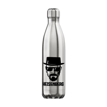 Heisenberg breaking bad, Μεταλλικό παγούρι θερμός Inox (Stainless steel), διπλού τοιχώματος, 750ml