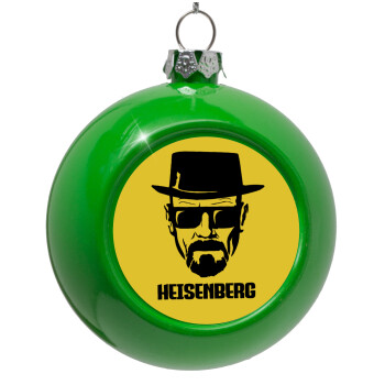 Heisenberg breaking bad, Green Christmas tree ornament bauble 8cm