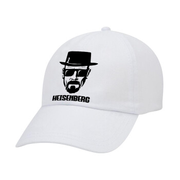 Heisenberg breaking bad, Καπέλο Ενηλίκων Baseball Λευκό 5-φύλλο (POLYESTER, ΕΝΗΛΙΚΩΝ, UNISEX, ONE SIZE)