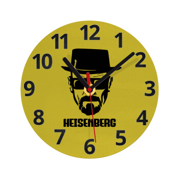 Heisenberg breaking bad, Ρολόι τοίχου γυάλινο (20cm)