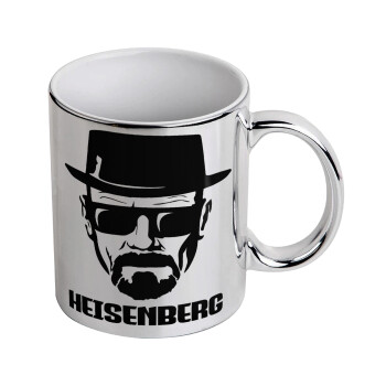 Heisenberg breaking bad, Mug ceramic, silver mirror, 330ml