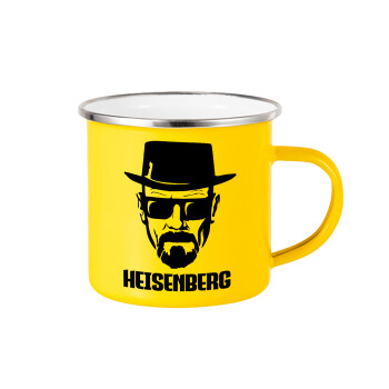 Heisenberg breaking bad, Yellow Enamel Metallic Cup 360ml