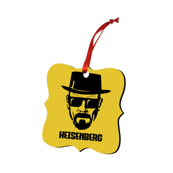 Heisenberg breaking bad, Χριστουγεννιάτικο στολίδι polygon ξύλινο 7.5cm