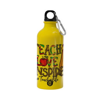 Teach, Love, Inspire, Water bottle 600ml