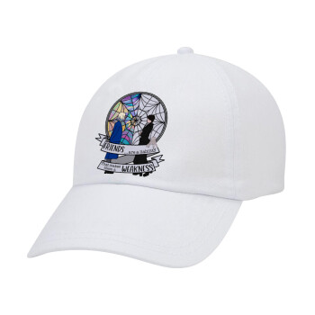 Wednesday window, Καπέλο Ενηλίκων Baseball Λευκό 5-φύλλο (POLYESTER, ΕΝΗΛΙΚΩΝ, UNISEX, ONE SIZE)