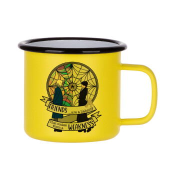 Wednesday window, Metallic enamel MATT Yellow cup 360ml