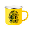 Yellow Enamel Metallic Cup 360ml