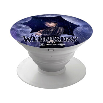 Wednesday rain, Phone Holders Stand  White Hand-held Mobile Phone Holder