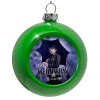 Green Christmas tree ornament bauble 8cm