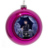 Purple Christmas tree ornament bauble 8cm