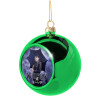 Green Christmas tree ornament ball 8cm