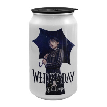 Wednesday rain, Κούπα ταξιδιού μεταλλική με καπάκι (tin-can) 500ml