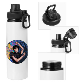 Wednesday dance, Metal water bottle with safety cap, aluminum 850ml