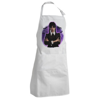 Wednesday moonlight, Adult Chef Apron (with sliders and 2 pockets)